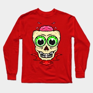 Skull brains Long Sleeve T-Shirt